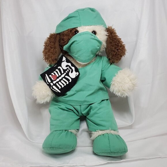 Build-A-Bear Workshop Other - Build a Bear Scruffy Puppy Dog Doctor Surgeon Nurse Radiologist Scrubs 2013